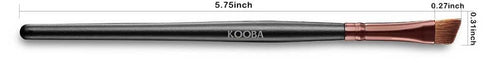 KOOBA Makeup Angle Eyeliner Kabuki Brush - Portable Eye Powder Foundation Cosmetic Tool for Travel and Professional Use