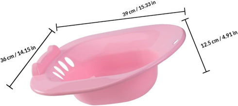 Postpartum Bath Soak Sitz Bath Basin with Anti-Spill Overflow for Pregnant Women and Elderly Non-Slip Hip Soaking Tub