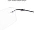 Fuisetaea Rimless Frame Bifocal Reading Glasses - Flexible Titanium Alloy +1.50 Lightweight Readers