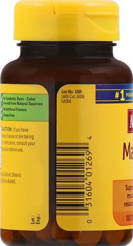 NATURE MADE Magnesium, 250 mg, 100 Tablets