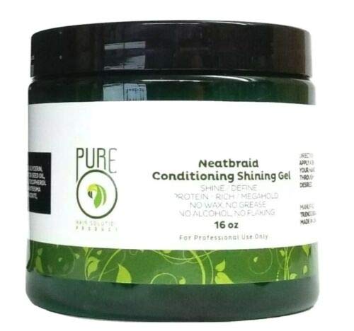 Pure O Natural Neatbraid Beauty Professional Conditioning Shining Gel, 16 oz