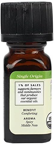Aura Cacia 100% Pure Clove Bud Essential Oil, Certified Organic, GC/MS Tested for Purity, 7.4 ml