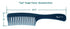 Krest Teal Tangle Tamer Curved Tooth Comb