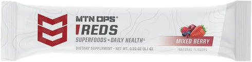 MTN OPS Super Reds Daily Health Drink Powder, Antioxidant Blend with Phyto-Nutrients, 30 On-The-Go Packs