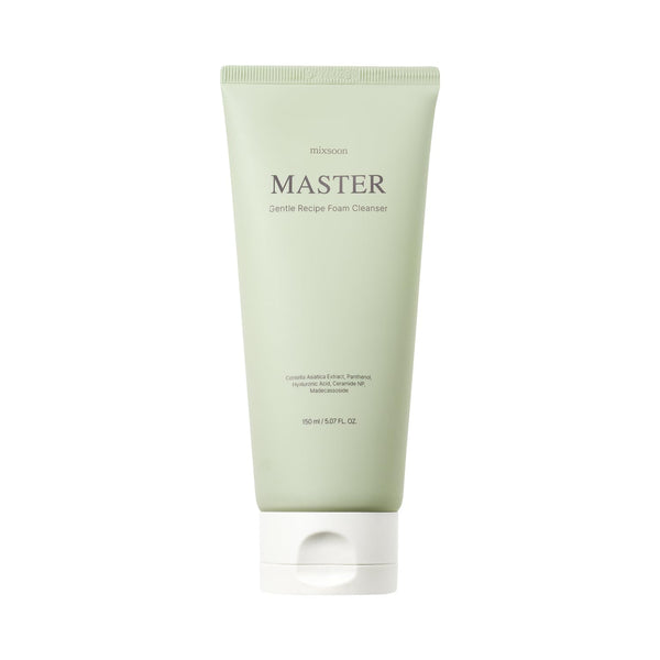 mixsoon Master Gentle Recipe Foam Cleanser 5.07 fl oz / 150ml | Mild Exfoliation Cleanser for Dry, Sensitive Skin |