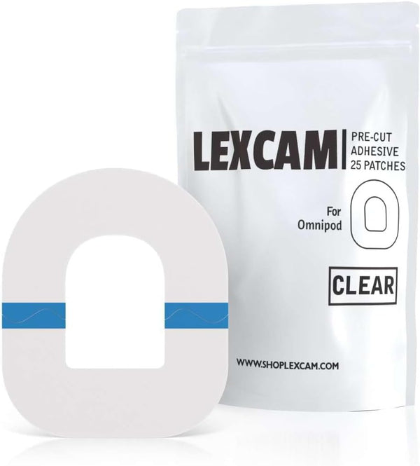 Omnipod 5 Overpatches, Dash, Pack of 25, Waterproof Transparent Patches for Tubeless Automated Pump