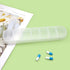 Wopanxye 7 Weekly Pill Organizer, Large Day Vitamin Case Reminder, Matte White, Daily Medicine Box, AM PM Capsules