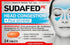 Sudafed PE Head Congestion + Flu Severe Decongestant Tablets for Adults, 24 ct