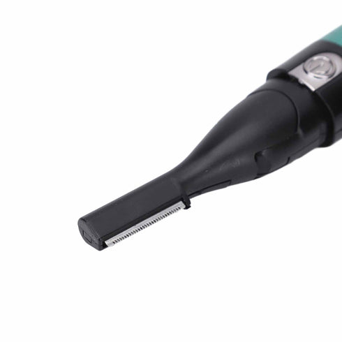 Yinhing Electric Eyebrow Trimmer, Portable Painless Facial Hair Remover Kit for Women and Men, Battery Operated, Green