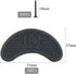 30PCS Heel Plates, Black Heel Taps Rubber Tips Sole Repair Pad Replacement with Nails