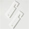 White Silicone Squeegee with Hanging Hole, Flexible Water Blade for Cleaning Kitchen Countertops, Bathroom Mirrors, 2PCS