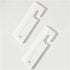 White Silicone Squeegee with Hanging Hole, Flexible Water Blade for Cleaning Kitchen Countertops, Bathroom Mirrors, 2PCS