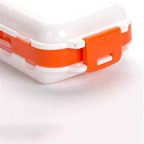 MUBOYI 8 Container,Blue,2pcs Moisture Proof Weekly Pill Organizer Box, Airtight Dispenser Travel Supplement Holder