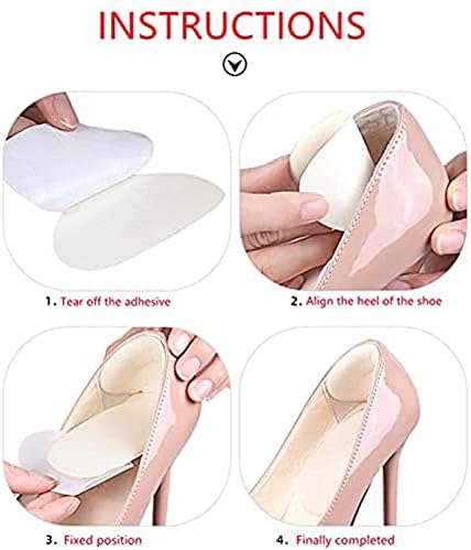 Bringsine High Heel Shoe Cushion Inserts - Heel Grips Back Liner Cushion, 3 Pairs