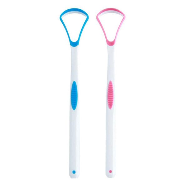 2pcs Tongue Cleaner Scraper Oral Brush for Adult Tongue Cleaning, TPR Adult Tongue Scraping Tools