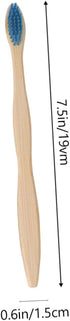 Ipetboom 10pcs Set Bamboo Toothbrush Kit for Adults Natural Charcoal Bristles Eco-Friendly Travel Toothbrush