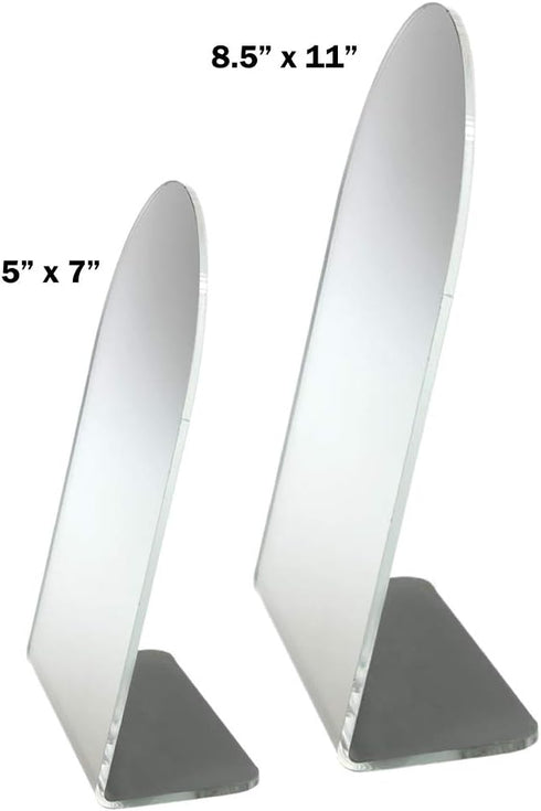 SOURCEONE.ORG Premium Acrylic Counter Top Mirror for Cosmetics Display