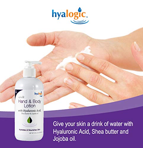 Hyalogic Episilk Hand & Body Lotion, 10oz – Great Skin Care Lotion with Hyaluronic Acid, Shea Butter & Jojoba Oil