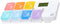 Weekly Pill Organizer Alarm Portable Medicine Case Compartments for Easy Dispensing Food-Grade
