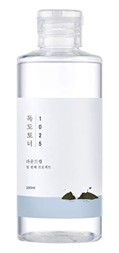 ROUND LAB 1025 Dokdo Toner 6.76 Fl Oz - Gentle Exfoliating Facial Toner for Oil Control and Moisturization