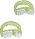 Set 2 of Ergonomic Green Hand Rollers for Muscle Relief and Recovery