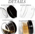 ZEJIA 5 Gram Sample Containers with Lids, 25PCS Mini Makeup Containers, Empty Plastic Travel Cosmetic Containers with Labels by ZEJIA