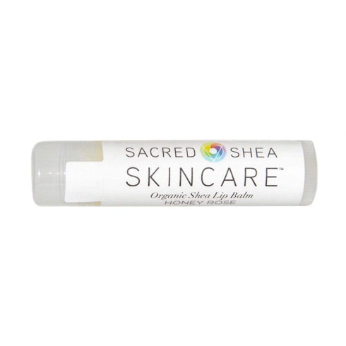 Organic Honey Rose Natural Moisturizing Lip Balm, Natural Lip Repair, Healing Organic Shea Butter, 0.60 Ounce (Pack of 4)
