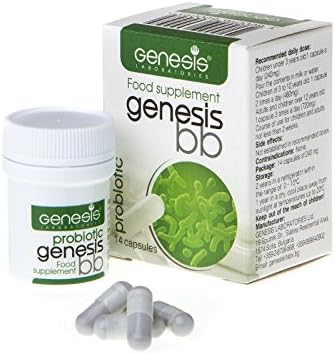 Genesis Bifidobacterium Complex BB Probiotic Travel Pack - 14 Capsules of 240 Mg