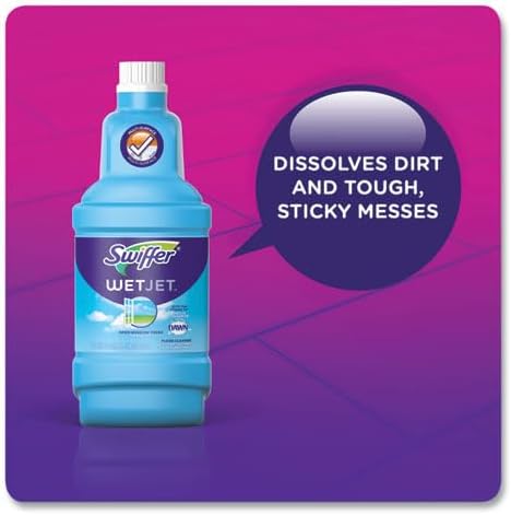 Swiffer WetJet Antibacterial Solution Refill, 1.25 Liters All Purpose Floor Cleaning Solution, Fresh Citrus Scent