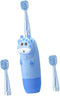 Sonic Electric Toothbrush with Blue Brush Heads Frequency Ergonomic Non Slip Handle