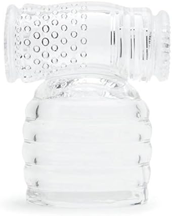 Lovehoney Clear Deluxe Wand Attachment - Soft Plastic - Multi Textured &