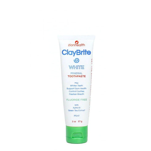 Claybrite Zion Health White Toothpaste 2 oz Paste