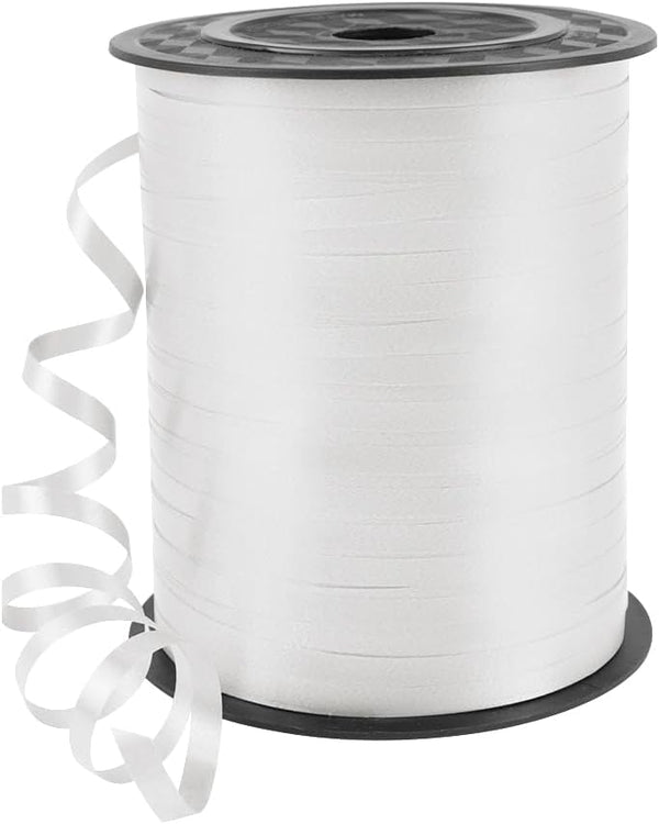 500 Yards 3/16" Curling Ribbon White, Balloon String Curly Ribbon for Gift Wrapping and Party Decorations