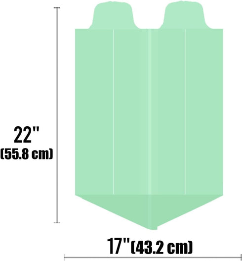 2-4 Gallon Flap Tie Compostable Trash Bags, 100 Count, Small Compost Bags, Biodegradable Kitchen Garbage Bags, Food