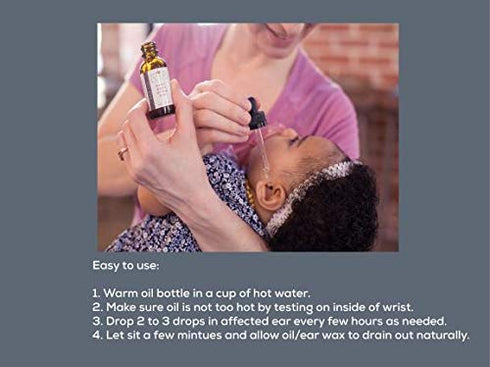 Punkin Butt Baby Ear Oil | Organic Garlic, Mullein, Calendula Ear Drops for Infants (1 oz)