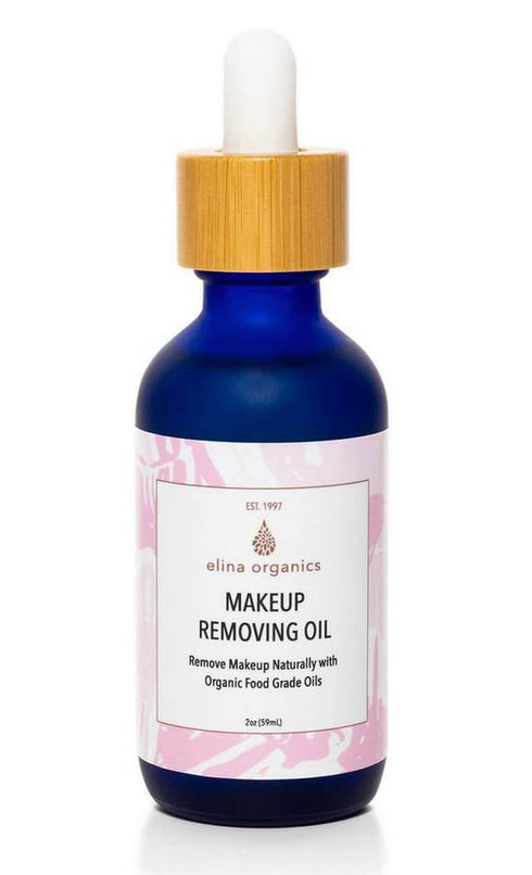 Makeup Removing & Cleansing Oil, 2oz - Organic Cold Pressed Oil Cleanser for Eye Makeup Removal