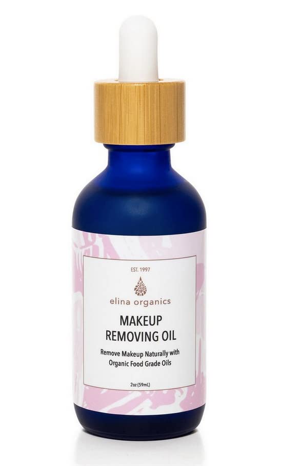 Makeup Removing & Cleansing Oil, 2oz - Organic Cold Pressed Oil Cleanser for Eye Makeup Removal