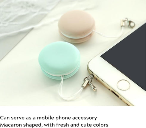 MIXNEX 2 Pack Macaron Screen Cleaner Portable Phone Screen Wipe & Glasses Lens Cleaning Cloth with Keychain Strap