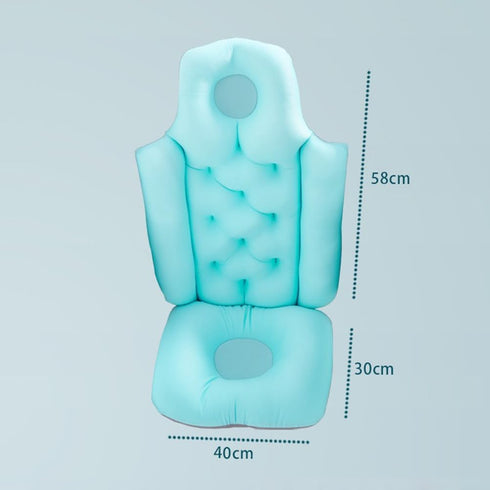 80x40cm Inflatable Bathtub Chair Tub Portable Foldable Shower Basin Travel Tub Seat for Elderly and Pregnant Women Blue
