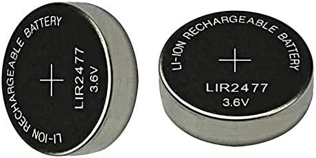 New 2 x Rechargeable LIR2477 LIR 2477 3.6V Button Cell Battery
