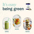 Ora Organic Greens Powder - Vegan, Gluten-Free Super Greens Drink for Energy and Detox, 20+ Superfood Greens Blend