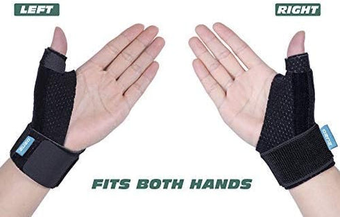 Compression Reversible Thumb & Wrist Stabilizer Splint - Improved Version for BlackBerry Thumb, Pain Relief, L-XL