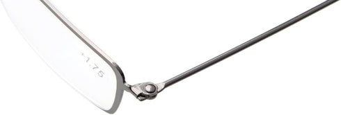 Eyekepper 5-Pack Stainless Steel Frame Half-eye Style Reading Glasses, Gunmetal +1.50