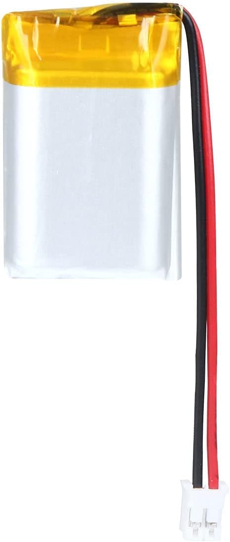 3.7V 400mAh 802030 Lipo Battery, Rechargeable Lithium Polymer Ion Battery Pack with PH2.0mm JST Connector