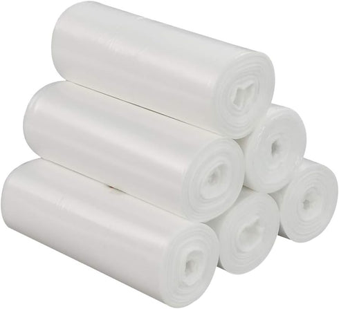 1.5 Gallon Small Trash Can Liners, 6 Rolls/150 Counts