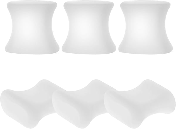 12Pcs Gel Toe Separators, Soft Toe Spacers, Bunion Corrector Pads for Men and Women, Pain Relief