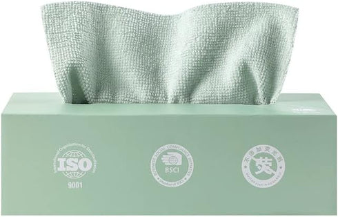 Microfiber Cleaning Cloths - 20 Pieces Reusable Towels in Box, Lint Free Multi-Purpose