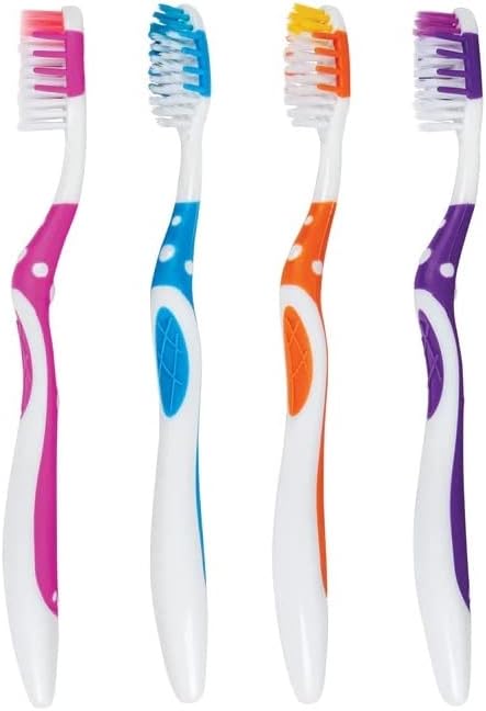 SmartSmile 72 Packaged 21-544 Pcs Bulk Adult Toothbrushes Individually - Assorted Colors - Soft Bristles - Popular