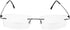 Fuisetaea Rimless Frame Bifocal Reading Glasses, Flexible Titanium Alloy, Lightweight +2.25 Readers