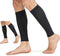 MGANG Plus Size 3XL Calf Compression Sleeve, 2 Pairs, 20-30mmHg Leg Compression Socks for Pain Relief, Black